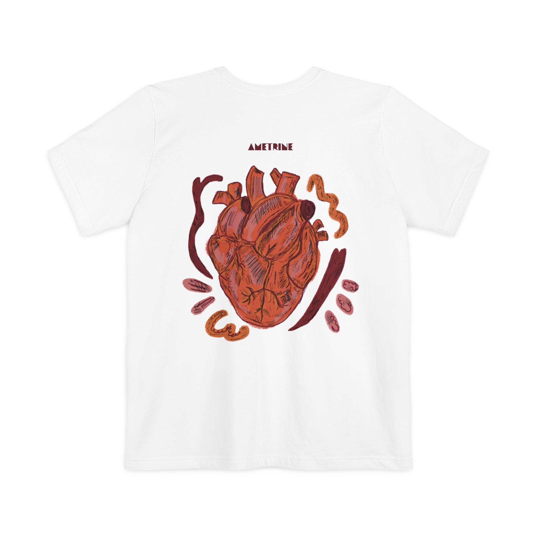 Anatomical Heart Pocket Tee — Vintage Medical Heart Graphic T-Shirt