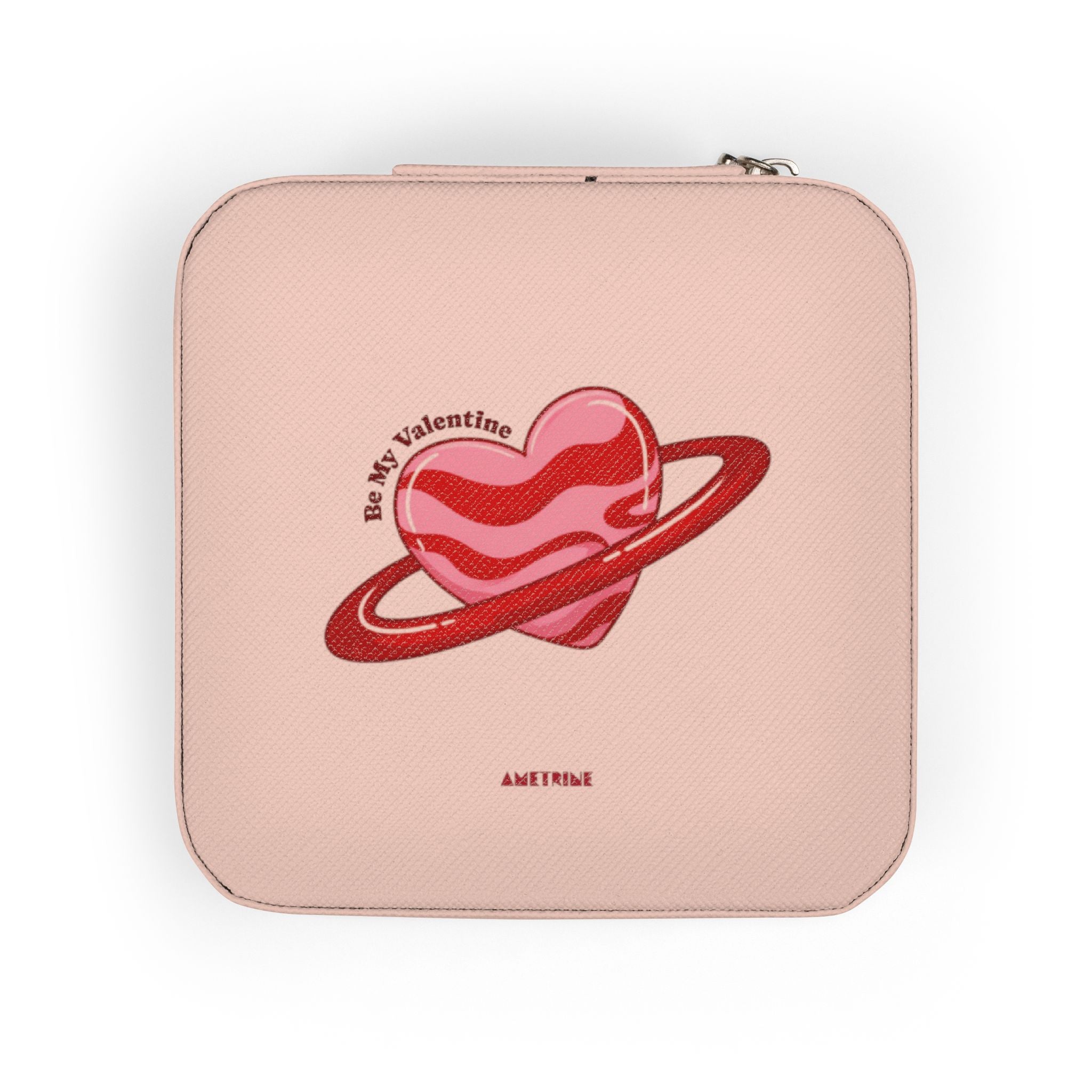 Compact Pink Jewelry Travel Case — Planet Heart Design