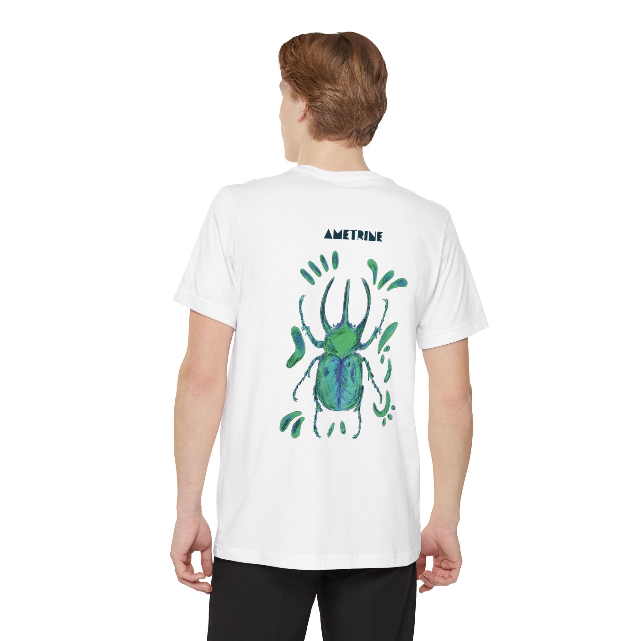 Beetle Pocket T-Shirt — Green Scarab Graphic Tee