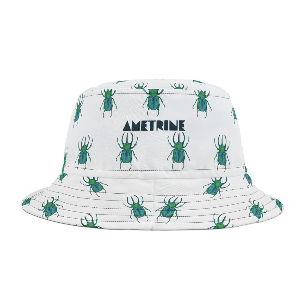Beetle Print Bucket Hat — Ametrine Logo All-Over Print