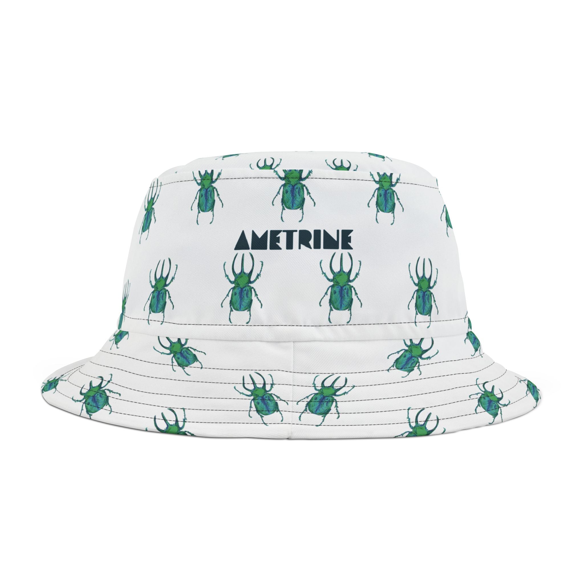 Beetle Print Bucket Hat — Ametrine Logo All-Over Print
