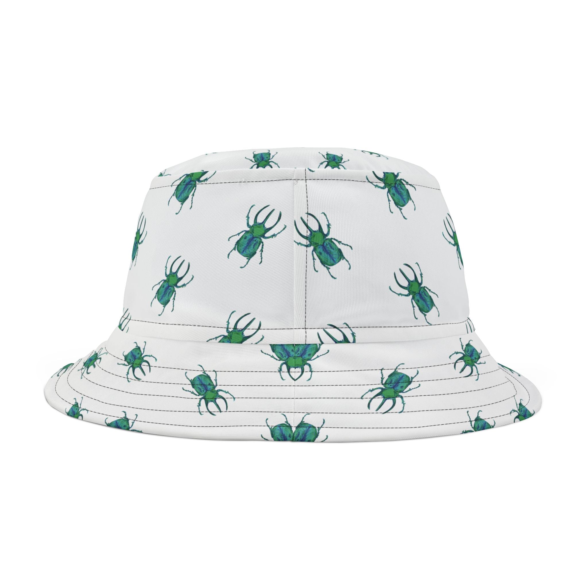 Beetle Print Bucket Hat — Ametrine Logo All-Over Print