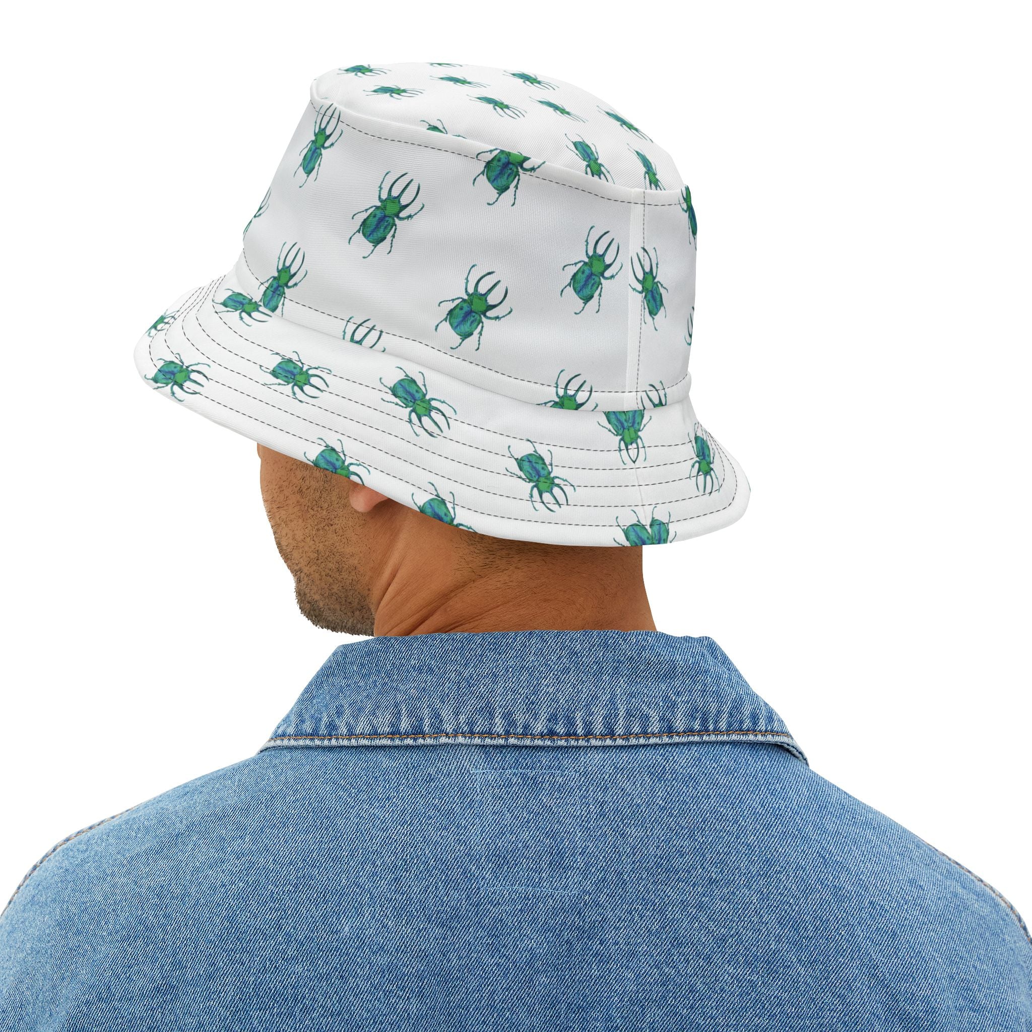 Beetle Print Bucket Hat — Ametrine Logo All-Over Print