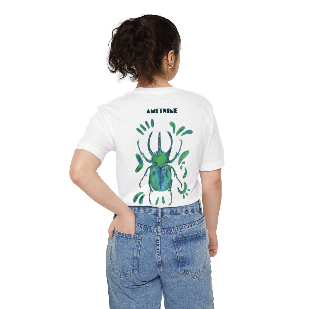 Beetle Pocket T-Shirt — Green Scarab Graphic Tee