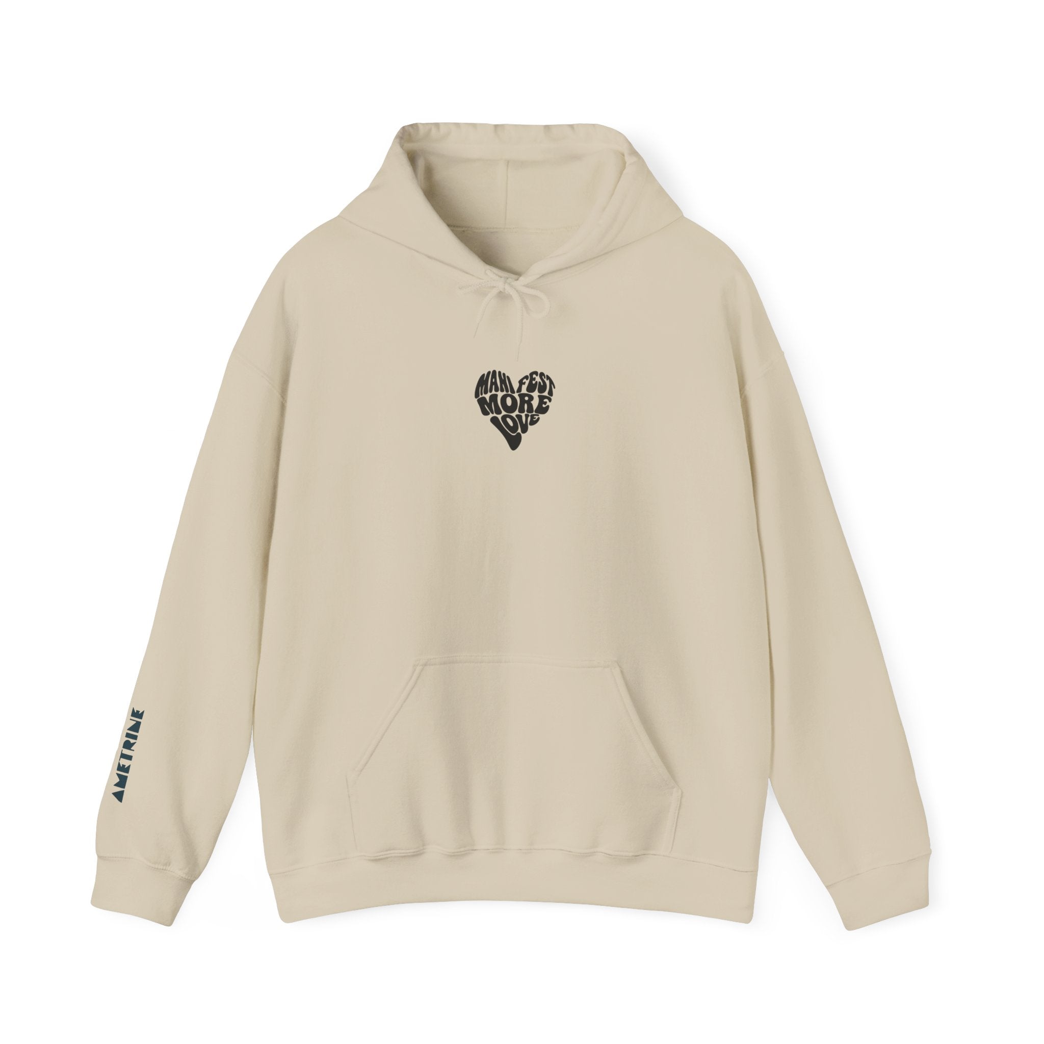 Manifest More Love Hoodie — Heart Graphic Pullover