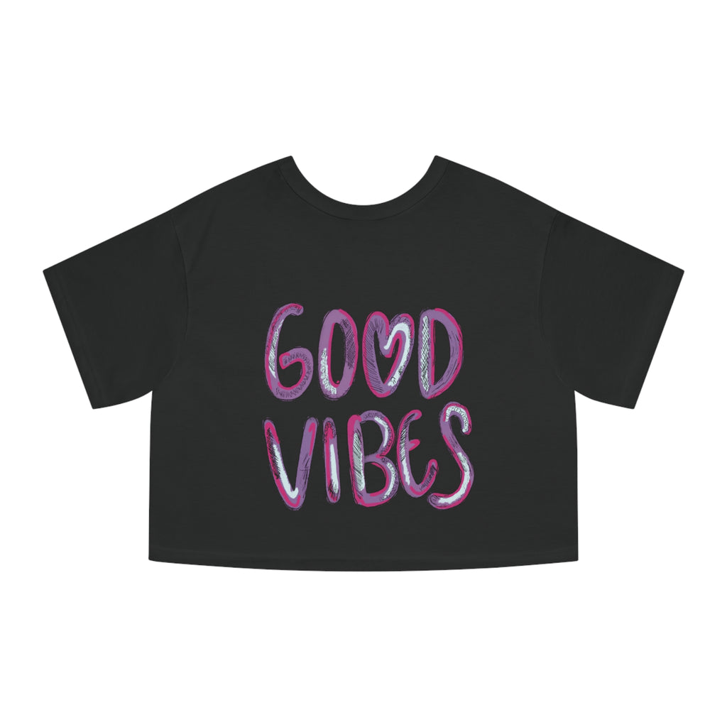 Good Vibes Cropped T-Shirt — Women’s White Champion Tee