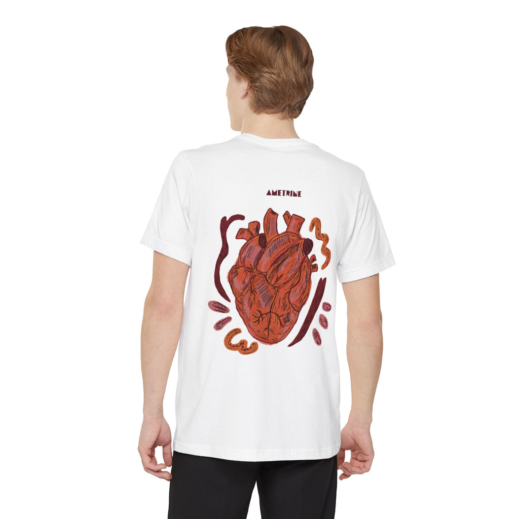 Anatomical Heart Pocket Tee — Vintage Medical Heart Graphic T-Shirt