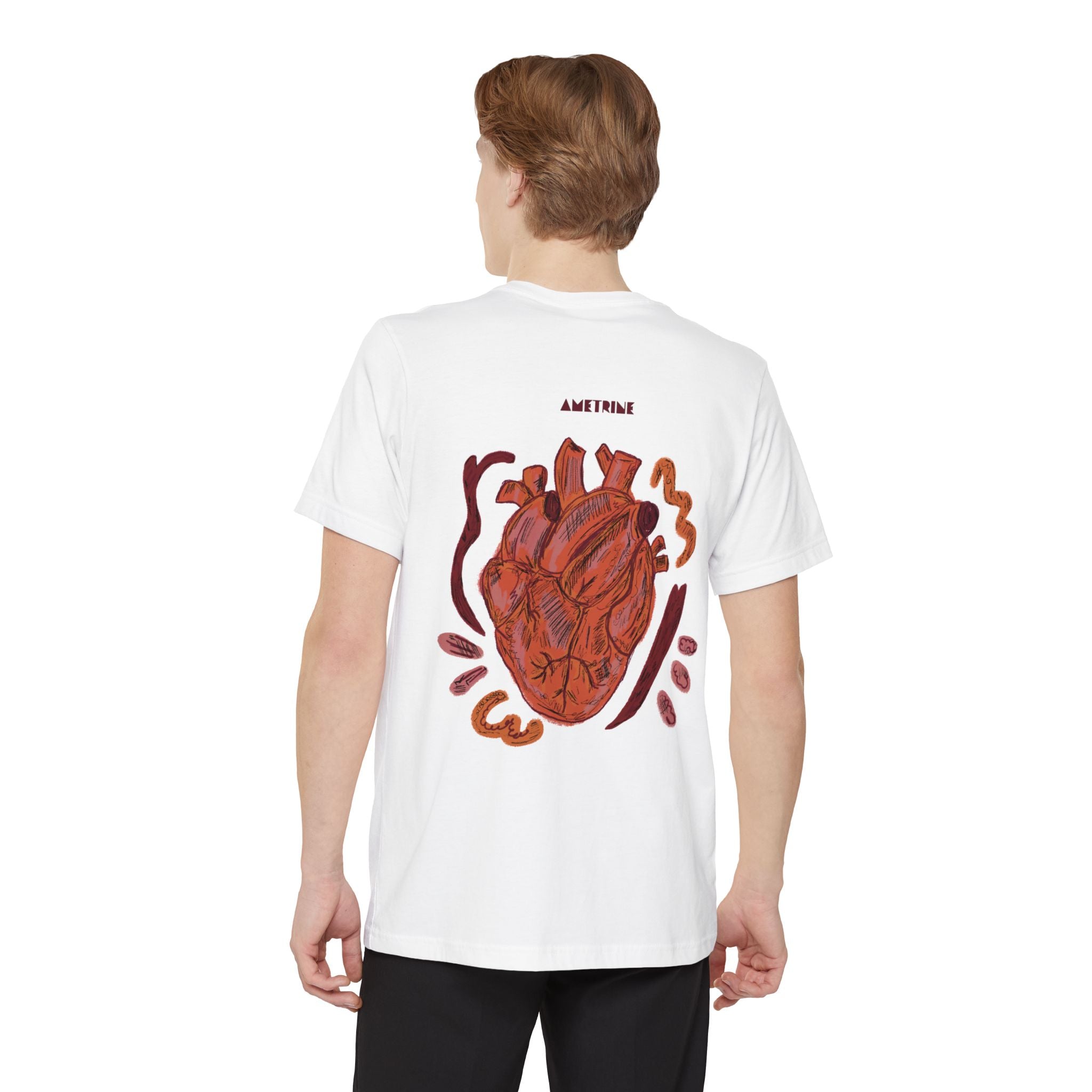 Anatomical Heart Pocket Tee — Vintage Medical Heart Graphic T-Shirt